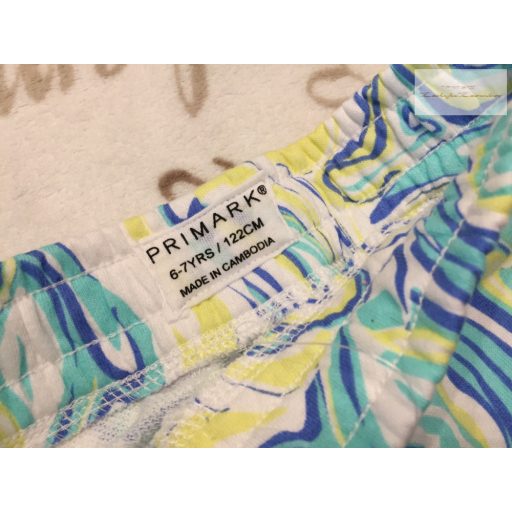 Primark 6-7 év 116-122 cm színes mintás pamut fiú rövidnadrág .-új, címkés