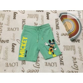   Disney at Primark 2-3 év 98 cm zöld puha  pamut fiú rövidnadrág - újszerű,hibátlan