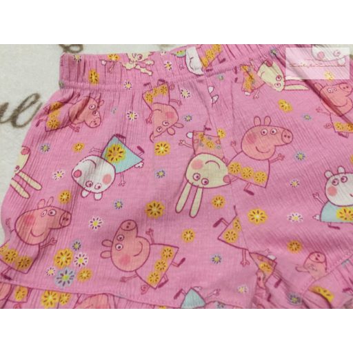 Nutmeg 12 - 18 hó 80 - 86 cm rózsaszín, Peppa mintás vékony pamut lány rövidnadrág-újszerű,hibátlan