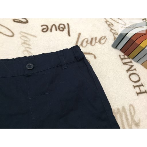 Primark 12 -18 hó 86 cm sötétkék, vékony anyagú alkalmi/ elegáns fiú rövidnadrág  újszerű,hibátlan
