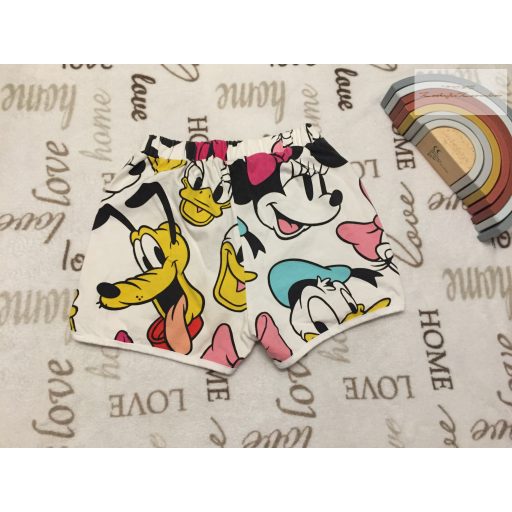Disney at Primark 9-10 év 140 cm Minnie- Donald-Daisy mintás pamut lány  rövidnadrág - újszerű,hibátlan
