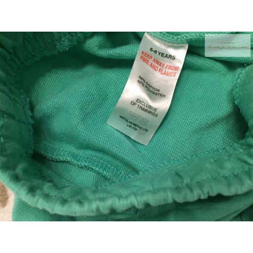 Matalan 5-6 év 110-116 cm zöld pamut fiú rövidnadrág - újszerű,hibátlan