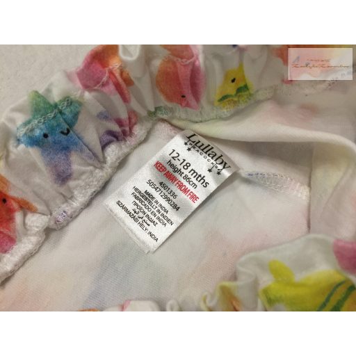Lullaby 12-18 hó 80-86 cm színes csillag mintás pamut lány rövidnadrág- újszerű,hibátlan