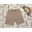 F§F 6-7  év 116-122 cm világosbarna vékony géz-pamut fiú rövidnadrág újszerű,hibátlan