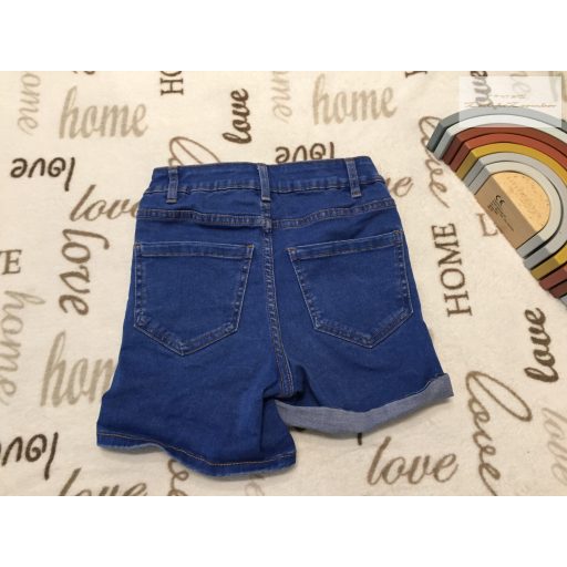 Denim 9 év 134 cm puha farmer lány rövidnadrág- újszerű,hibátlan