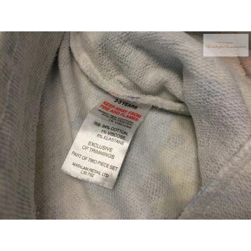 Matalan 2-3 év 98 cm szürtke, színes dinó mintás pamut fiú rövidnadrág-újszerű,hibátlan