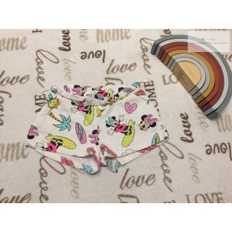   Disney at C§A 5 év 110 cm fehér, Minnie mintás pamut lány rövidnadrág- újszerű,hibátlan