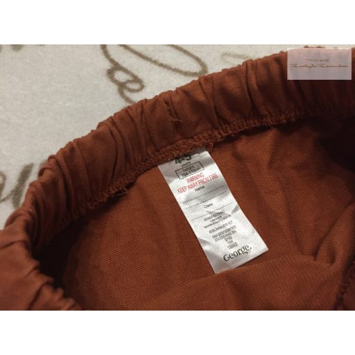 George 4  - 5  év 104 - 110  cm barna, vékonyabb pamut  fiú rövidnadrág  újszerű,hibátlan
