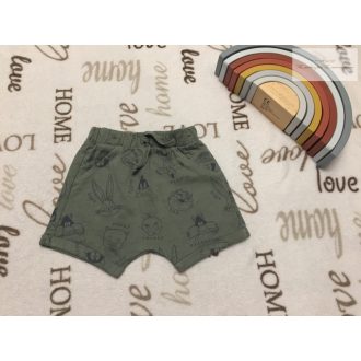   Looney Tunes at George 6-9 hó 68-74 cm khaki, Sylvester - Tweety mintás vékony pamut fiú rövidnadrág  -  újszerű, hibátlan