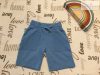 Mini Club 2-3 év 92-98 cm kék, zsebén bordázott pamut fiú rövidnadrág-újszerű,hibátlan