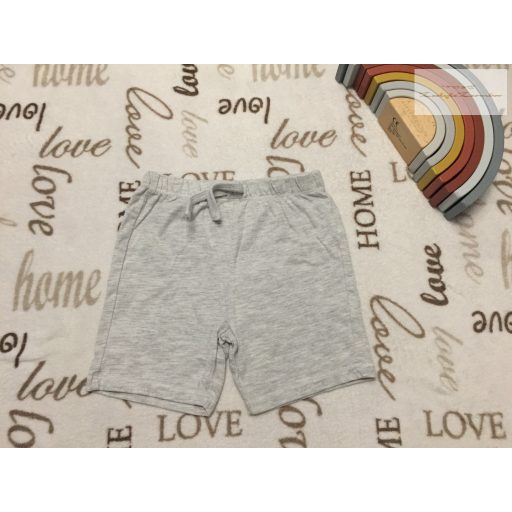 Fred§Flo 18 - 24 hó 92 cm szürke, vékony pamut fiú rövidnadrág- újszerű,hibátlan