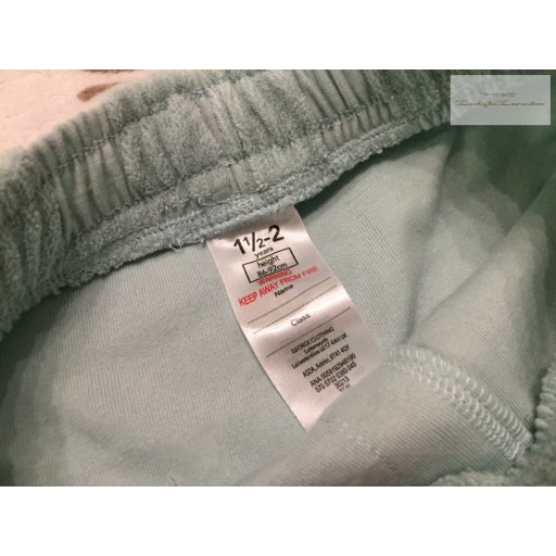 George 18  - 24 hó  86 - 92 cm  anyagában kockás puha pamut fiú rövidnadrág - újszerű,hibátlan