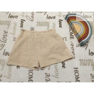   Primark 4-5 év 104-110 cm bézs,  puha duplagéz lány rövidnadrág- újszerű,hibátlan 
