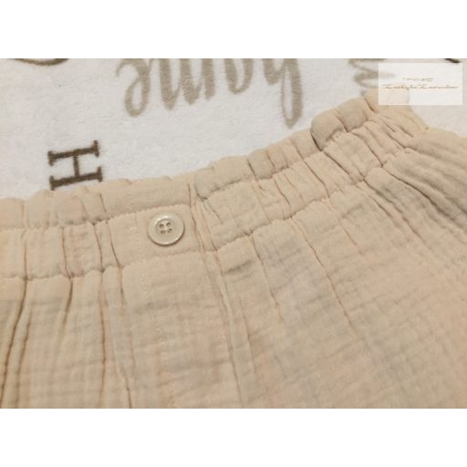 Primark 4-5 év 104-110 cm bézs,  puha duplagéz lány rövidnadrág- újszerű,hibátlan 