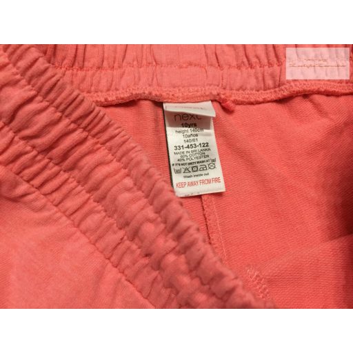 Next 10 év 140 cm rózsaszín pamut lány rövidnadrág újszerű,hibátlan