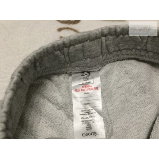George 2-3 év 92-98  cm szürke, színes fröcskölt mintás pamut fiú rövidnadrág új, szettet bontottam 