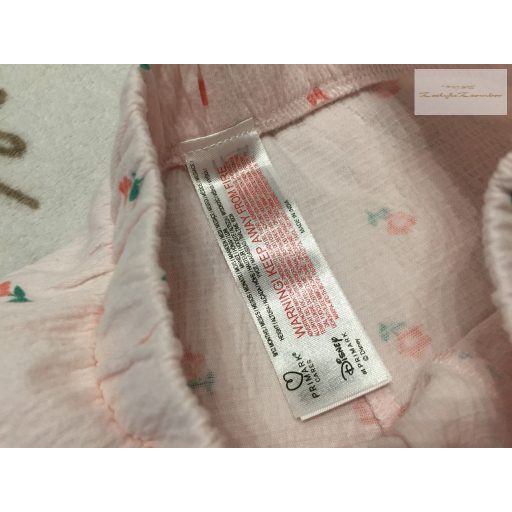 Primark 9-12 hó 74-80  cm  rózsaszín, virágmintás pamut lány rövidnadrág -újszerű, hibátlan