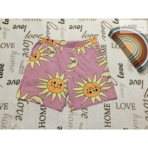 Next 12 év 152 cm halvány lila, nap  mintás pamut lány rövidnadrág-  újszerű,hibátlan