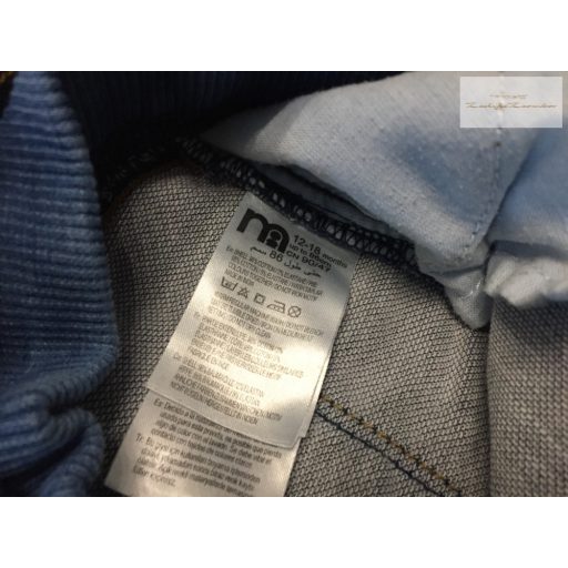 Mothercare 12 -18 hó 80-86 cm puha pamutos farmer fiú rövidnadrág-újszerű,hibátlan
