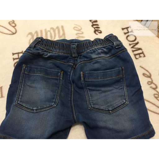Mothercare 12 -18 hó 80-86 cm puha pamutos farmer fiú rövidnadrág-újszerű,hibátlan