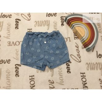 George 12  - 18 hó 86 cm fehér virágmintás vékony farmer lány rövidnadrág- újszerű,hibátlan   George 12  - 18 hó 86 cm fehér virágmintás vékony farmer lány rövidnadrág- újszerű,hibátlan