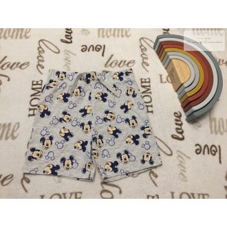   Disney at Primark 18  - 24 hó 86 - 92 cm szürke, Mickey mintás vékony pamut fiú rövidnadrág - újszerű,hibátlan