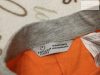 Primark 9-12 hó 74-80 cm narancssárga, szárán feliratos vékony pamut fiú rövidnadrág - újszerű,hibátlan