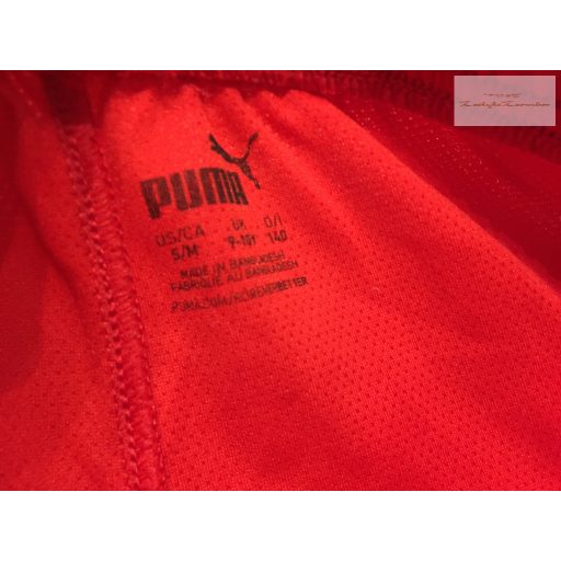 Puma 9-10 év 140 cm piros fiú sport rövidnadrág - újszerű,hibátlan