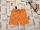 Dunnes 3 - 4 év 98 -104 cm narancssárga, vékony pamut fiú rövidnadrág  új, címkés 
