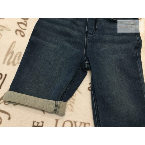 TU 8 év 128 cm puha farmer anyagú fiú rövidnadrág- újszerű,hibátlan