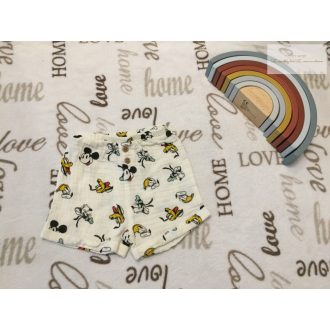   Disney at Primark 6-9 hó 68 - 74 cm Mickey-Pluto mintás puha duplagéz rövidnadrág- újszerű,hibátlan