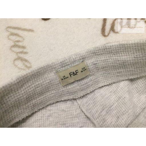 F§F 18-24 hó 92 cm szürke pamut fiú rövidnadrág-újszerű,hibátlan