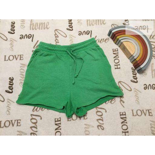 Zara S  zöld pamut női rövidnadrág - újszerű,hibátlan