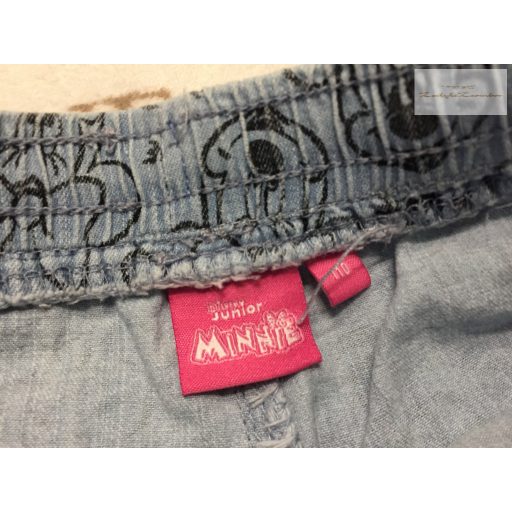Disney Minnie 5 év 110 cm Minnie mintás vékony farmer lány rövidnadrág - újszerű,hibátlan