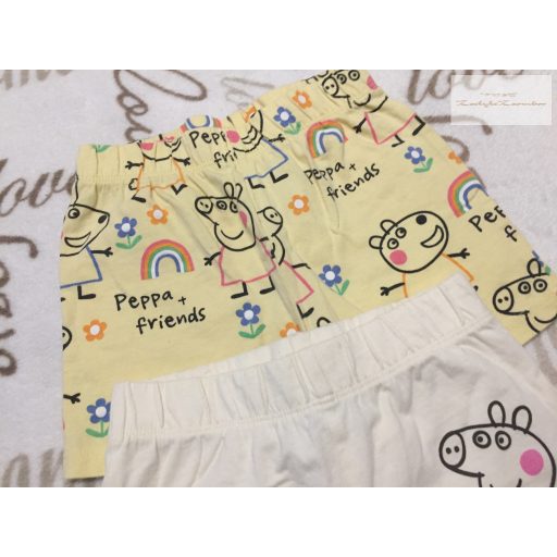 George 12  - 18 hó 86 cm Peppa mintás vékony pamut lány rövidnadrág szett 2 db -újszerű,hibátlan