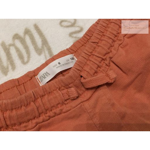 Zara 8 év 128 cm halvány zöld és tégla színű pamut fiú rövidnadrág szett - újszerű,hibátlan