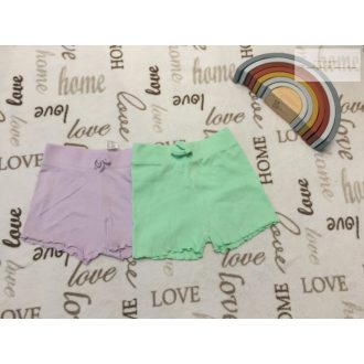   Primark 2-3 és 3-4 év 98 cm halvány lila és zöld vékony pamut lány  rövidnadrág szett - újszerű,hibátlan