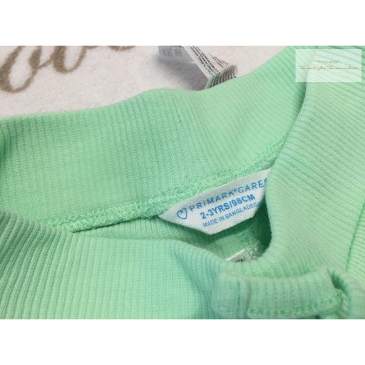 Primark 2-3 és 3-4 év 98 cm halvány lila és zöld vékony pamut lány  rövidnadrág szett - újszerű,hibátlan