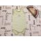 3-4 év 98-104 cm zöld csíkos oroszlán mintás pamut fiú body -újszerű,hibátlan
