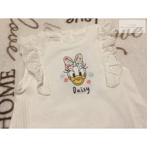 Disney up to 3 month 62 cm fodros, Minnie mintás  pamut lány body- újszerű,hibátlan