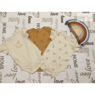  Disney 6-9 hó 68-74 cm bézs-barna, Simba mintás pamut fiú body szett 3 db - új, szettet bontottam