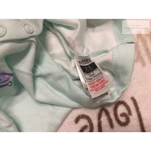 Dunnes 2-3  év 98  cm  állat fej  mintás  pamut fiú body szett 2 db-   új, címkés