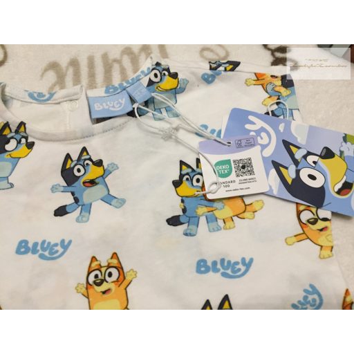 Bluey 2-3 év 98 cm Bluey-Bingó mintás pamut  felső - új, címkés