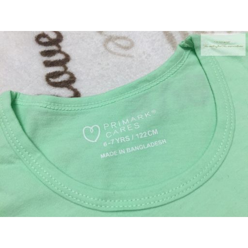 Primark 6-7 év 122 cm zöld, gekkó mintás pamut fiú ujjatlan felső/ atléta .-új, szettet bontottam