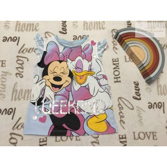   Disney Mickey 5-6 év 110-116 cm Minnie - Daisy mintás vékony pamut lány felső-újszerű, hibátlan