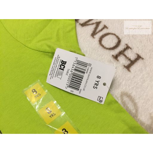 Matalan 8 év 128 cm zöld, konzol mintás Gamer feliratos vékony pamut fiú felső új,címkés