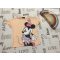Disney 12-18 hó 80- 86  cm barackvirág színű, Minnie mintás vékony pamut lány felső- újszerű,hibátlan