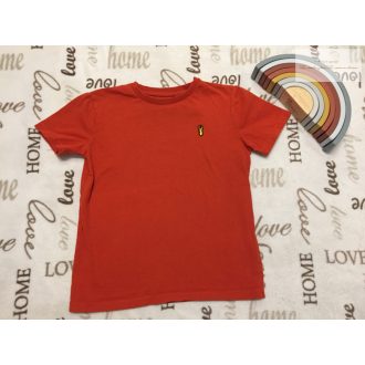   Next 9 év 134 cm narancssárgás barna puha pamut fiú felső - újszerű,hibátlan