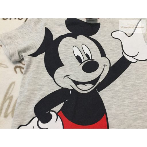 Disney at George 4-5 év 104-110 cm szürke, Mickey pamut fiú felső - új, szettet bontottam