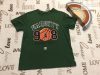 Primark 7-8 év 128 cm zöld, kosárlabda mintás - feliratos pamut fiú felső -újszerű,hibátlan
